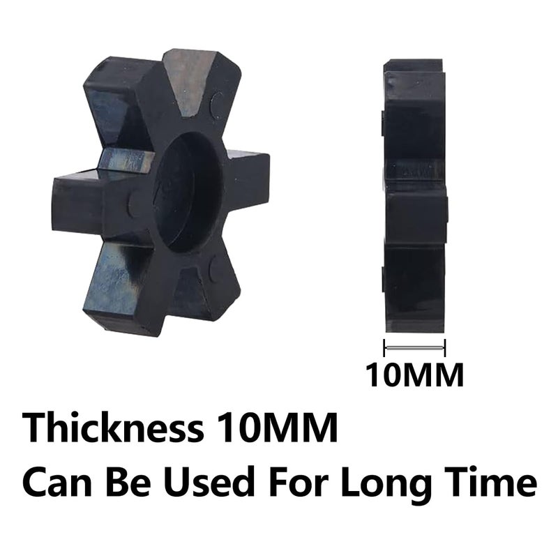 YXCCSE Flexible NBR Rubber Spider Insert Solid Spider Center Insert, Rubber Spider Insert Spider Center Insert for L Jaw Coupling L-Jaw Coupler (5Pcs L095) - Image 3